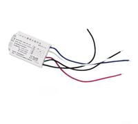 Helilyco Interrupteur segment numérique à 3 voies 250 W pour plafonnier (A) | Gère 3 zones d'éclairage, charge capacitive de 250 W, matériau ignifuge, finition blanche, utilisation sûre
