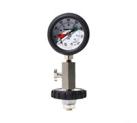 Helilyco Jauge de pression de cylindre de plongée 400 bar pour vanne de remplissage DIN G5/8 avec lumineux pour cadran, contrôle de l'air portable