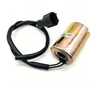 Helilyco Jaune 24 V pour bobine de solénoïde Pilot Lock | Pour pelle SH120 200 240 350, aluminium pour boom de soupape hydraulique et contrôle de godet