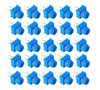 Helilyco Kit d'assortiment de potentiomètre de garniture avec résistance variable avec bouton bleu 1K 10K 50K 100K Ohm Pot (10K)