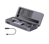 Helilyco Kit de fer à souder portable 100 W avec température réglable et réparation électronique à chauffage rapide, gris 02B (D)