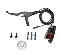 Helilyco Kit de frein à disque électrique pour vélo, interrupteur de sécurité, pour étriers à double piston, câble à 2 broches, rotors de 160 mm, pièces pliantes pour vélo électrique (avant + disque)