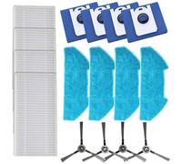Helilyco Kit d'entretien complet pour bObsweep Vision avec filtres haute efficacité, chiffons réutilisables, sacs à poussière et brosses latérales rotatives (B)