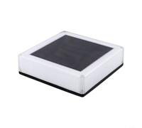 Helilyco Lampadaire solaire 3 couleurs IP68, batterie 2000 mAh, lampe de clôture extérieure, ABS pour allée de jardin pour luminaire