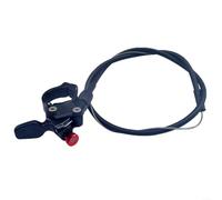 Helilyco Levier de verrouillage à distance ergonomique pour guidon de VTT Suntour pour fourche RockShox, interrupteur en alliage d'aluminium résistant aux intempéries, facile à installer, noir