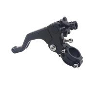 Helilyco Levier d'embrayage de moto pour cascade à un doigt en aluminium usiné CNC, extrémité de câble de 8,5 mm, finition anodisée, compatible avec un montage universel élevé