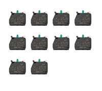 Helilyco Lot de 10 borniers à vis simples ZBE-101 ZBE-102 en alliage argenté pour applications électriques et industrielles Noir