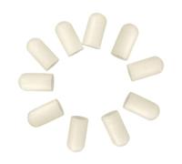 Helilyco Lot de 10 manchons de sourdine en silicone pour entraînement à réduire le volume sonore, flexibles pour la plupart des baguettes, noir/blanc/rouge/gris