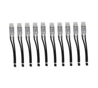 Helilyco Lot de 10 protecteurs thermiques de moteur KSD9700, contrôleur de température normalement fermé, 250 V 5 A en acier inoxydable pour protection contre la surchauffe, moteurs, appareils