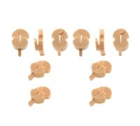 Helilyco Lot de 10 sourdines pour violon - Pour silencieux doux - Contrôle du volume et pratique - Compatible avec violon standard - Rouge/jaune/noir/marron