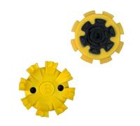 Helilyco Lot de 16 crampons de chaussures compatibles Twist 3.0, système de torsion rapide à 8 points, crampons de rechange antidérapants dans une boîte de rangement