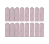 Helilyco Lot de 16 panneaux muraux 3D en forme de chat, protection de meubles avec coussin résistant aux rayures, pastel, 15 x 60 cm, compatible avec les murs de salon, chambre à coucher