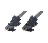 Helilyco Lot de 2 balais de charbon pour machine à laver compatibles avec Ceset Indesit Ariston Boîtier en plastique noir 53 mm