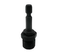 Helilyco Lot de 2 bielles M10 de 6,35 mm avec poignée hexagonale et convertisseur M10 vers 6,35 mm pour meuleuse d'angle, noir