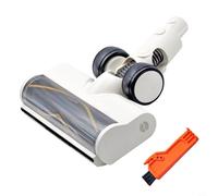 Helilyco Lot de 2 brosses de sol de rechange pour Dreame V11SE R10 Pro R20 R30 H30 H40, tête de brosse à rouleau avec lumière LED pour aspirateurs sans fil (blanc)