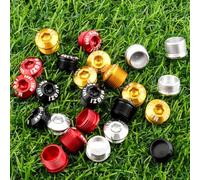 Helilyco Lot de 2 capuchons de protection en alliage d'aluminium pour vélo - Haute résistance - Pour réparation de capuchons de pédale de vélo - Résistant à l'oxydation