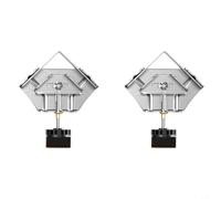 Helilyco Lot de 2 colliers de serrage d'angle en acier inoxydable à angle droit de 90 degrés, étau réglable, travail du bois, soudage, encadrement, bricolage, ensemble mixte (B)