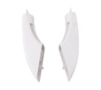 Helilyco Lot de 2 extrémités de poignée de four WB07K10043 en plastique blanc pour cuisinières compatibles avec AP3140301 242805 PS228368