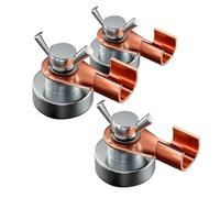 Helilyco Lot de 2 pinces de soudage avec forte tenue magnétique pour surfaces métalliques, construction en fer durable pour projets de soudure et de coupe