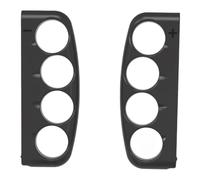 Helilyco Lot de 2 poignées de boxe 2 - Poignée ergonomique avec bracelet - Compatible avec les manettes gauche et droite - Matériau ABS - 12,3 x 5 x 4,5 cm - Noir et orange - Style bleu