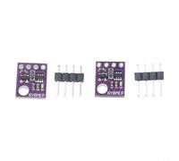 Helilyco Lot de 2 - pour et pour module de capteur BMP280 5 V, I2C, tableau de pression de température, humidité, pi, station météo à monter soi-même, 14 x 11 mm (GY-BME280-5V)