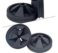 Helilyco Lot de 2 protections anti-éclaboussures de rechange pour Insinkerator Evolution Series, 8-3 20,3 cm, insert de vidange en caoutchouc EPDM pour QCB-AM, noir, réduction du bruit, facile à