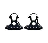 Helilyco Lot de 2 supports de réparation de guidon de vélo, réglable et portable, outil d'entretien avec forte stabilité, noir