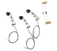 Helilyco Lot de 3 feux de route N pour modèles réduits à l'échelle 1:87 avec LED rouge/verte pour résistances pré-câblées 9 V-12 V Accessoires de disposition