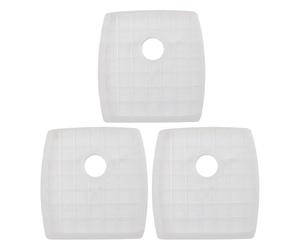 Helilyco Lot de 3 filtres lavables de rechange pour SilverCrest M690 et W310 pour aspirateurs, kit de filtration haute efficacité Pets et