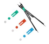 Helilyco Lot de 3 outils de dessin réglables en plastique de 25,4 cm avec fonction boussole pour artistes et design géométrique