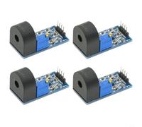 Helilyco Lot de 4 capteurs de courant AC ZMCT103C 5A Module de sortie de signal analogique actif monophasé Potentiomètre réglable Bleu pour noir