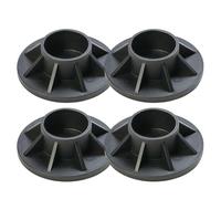 Helilyco Lot de 4 capuchons de pied de piscine à cadre en métal pour Intex 25021 pour petites piscines rectangulaires de 3 à 3,7 m avec trous verticaux de 5,1 cm et embout en plastique