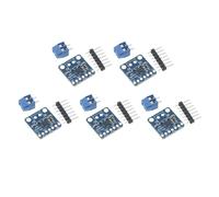 Helilyco Lot de 5 cartes d'amplificateur audio MAX98357 I2S 3 W Classe D, module décodeur non filtré pour projets de haut-parleurs Raspberry Pi à monter soi-même, PCB bleu