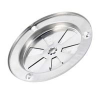 Helilyco Lot de 5 grilles d'aération de barbecue en acier inoxydable pour four, cuisinière avec trou réglable, 9,5 x 9,5 x 3 cm