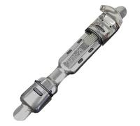 Helilyco Lot de 5 moulinets de pêche en acier inoxydable pour plaque de siège, fente télescopique réglable, construction de canne à pêche, léger de 21,5 g et support de canne à pêche, 12,5 x 2,3 cm