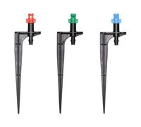 Helilyco Lot de 50 arroseurs d'arrosage de jardin, pour buses de brumisation réglables à 360/180/90 degrés, têtes d'arrosage en plastique pour pots de fleurs, pelouses, serres, raccord de tuyau de 4/7