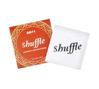 Helilyco Lot de 6 cordes de guitare folk avec noyau en acier au carbone avec enroulement en cuivre, 0,11 C0,132,1 cm de diamètre, ton résonant chaud pour débutants et joueurs