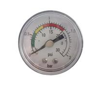 Helilyco Manomètre en acier inoxydable pour filtre à sable Intex 14 40,6 cm, barre et PSI pour échelle, compresseur de pipeline CVC