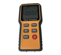 Helilyco Manomètre numérique différentiel pour testeur de gaz CVC à double | Boîtier en ABS, dos magnétique, affichage LED, précision ± 0,3 %, 12 unités, test de ventilation CVC, étui et tuyaux inclus