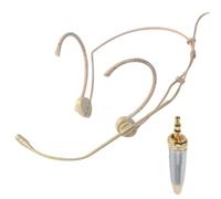 Helilyco Microphone sans fil avec cartouche à condensateur omnidirectionnel, diamètre 6 mm, 100 HzC20 kHz, câble de 1,2 m, beige