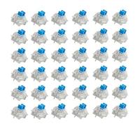 Helilyco Outemu Lot de 36 commutateurs de clavier mécaniques tactiles RVB, 3 broches, force d'actionnement 50 ± 15 gf, compatibles avec les claviers standard MX (noir, rouge, marron, bleu)