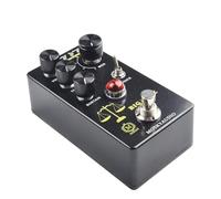 Helilyco Pédale d'effets de distorsion Big Fuzz pour guitare, sélecteur 4 modes avec tonalité de volume pour les commandes de maintien, basé sur la guitare électrique Big Muff PI Circuit