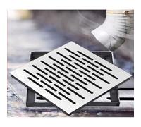Helilyco Plaque de protection de vidange invisible en acier inoxydable 201 robuste pour la conception du débit d'eau dans les zones municipales et résidentielles 200 mm