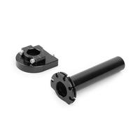 Helilyco Poignée d'accélérateur en alliage d'aluminium de 22 mm, léger et résistant à l'usure avec poignée texturée, noir/rouge/bleu/argent/doré