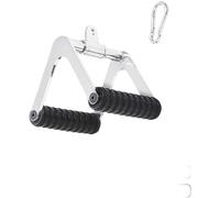 Helilyco Poignée de traction latte avec émerillon, poignée épaisse assise rangée, système de poulie de câble, salle de sport à domicile et centre de remise en forme, pour noir