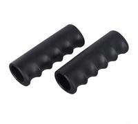 Helilyco Poignée en caoutchouc, manche rond en caoutchouc et plastique, gants antidérapants en PVC, style symétrique double face avec motif empreintes digitales (118 x 29 mm)