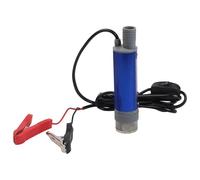 Helilyco Pompe de transfert d'eau diesel portable submersible 12 V/24 V 38 mm pour camping avec coque en acier inoxydable et ligne de pompe de 2,5 m 12 V