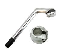 Helilyco Potence de vélo 22,2 mm en alliage d'aluminium pour guidon de type M - Pliage - Finition miroir - Installation facile - Barre de 25,4 mm - 75 x 220 mm