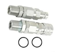 Helilyco Pour coupleur hydraulique à connexion rapide, kit d'accouplement à face plate, chargeur hydraulique de chargeuse compacte