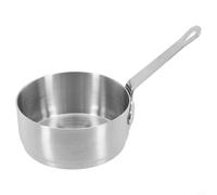 Helilyco Pour mini chauffe-sauce avec fond plat pour plus de stabilité sur les brûleurs pendant la cuisson à basse à moyenne chaleur (argent (100 ml))